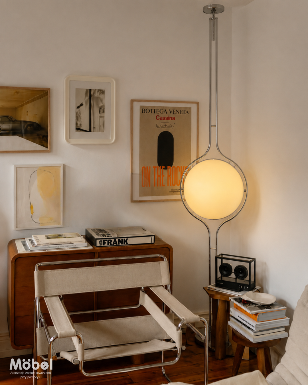 LAMPA PODŁOGOWA "ORBY" DO SUFITU