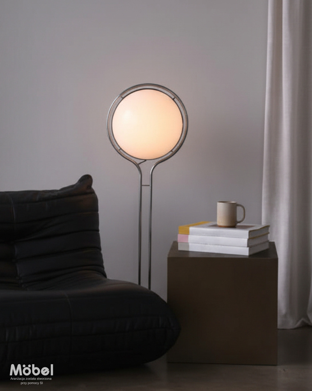 POJEDYNCZA LAMPA PODŁOGOWA "ORBY"